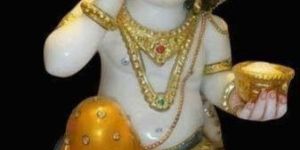Marble Laddu Gopal Statue