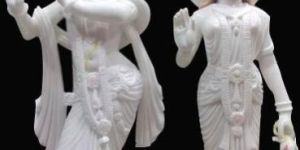 Marble Radhe Krishna Statue