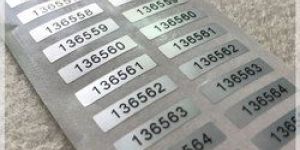 Serial Number Sticker