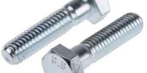 M6 X 25mm Bright Zinc Plated Steel Hex Bolt