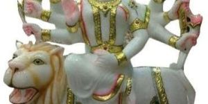 Marble Maa Durga Statue