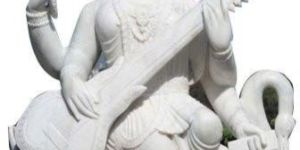 Marble Maa Saraswati Statue