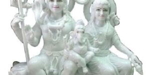 Marble Shiv Parivar Statue