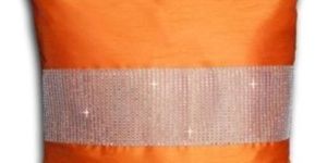 Orange Silk Cushion Covers