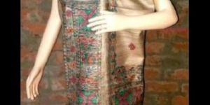 Hand Painted Madhubani Pure Tussar Ghicha Top Dupatta Set