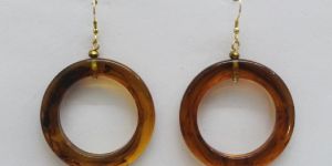 Round Horn Earrings