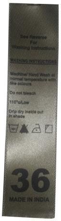 Satin Printed Label