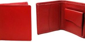 Mens Red Leather Wallet