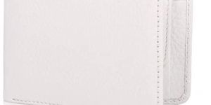 Mens White Leather Wallet