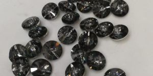 Round Shape Black Diamond Crystal Beads