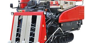 65 HP Mini Half Feed Combine Harvester