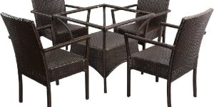 Rattan & Wicker Coffee Table Set