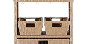 Rattan & Wicker Modern service table with wheels