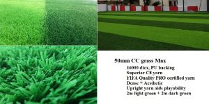 Artificial Football Turf 50mm CC Max