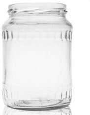 Fluted Glass Jar