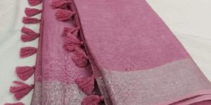 Pure Linen Saree