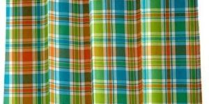 Woven Checked Curtain