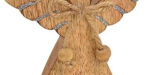 Wood Christmas Decor Angle