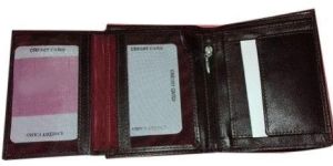 Mens Black Leather Wallet