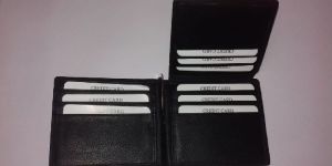 Mens Leather Money Clip Wallet