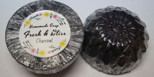 Homemade Goat Milk Charcoal Soap