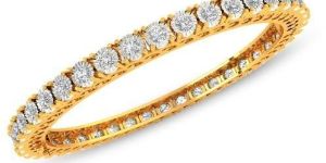 Round Diamond Bangles