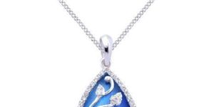 Sapphire Diamond Pendant
