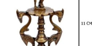 Brass Dancing Ganesha Oil Diya