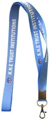 Blue Polyester ID Card Lanyard