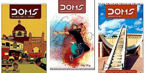 Doms Long Colour Notebook