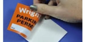 Paper Car Parking Permit Stickers