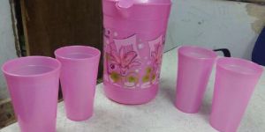 Water Jug with Glass