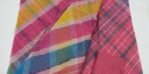 Kota Doria Pure Cotton in Lehariya Print Saree