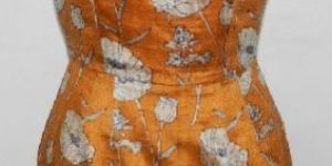 Silk Dupion Printed Dress