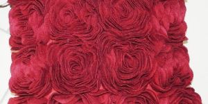 Woolen Rosette Pillow