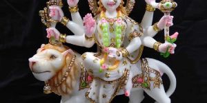 Marble Durga Mata Statue