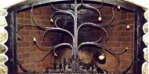 Wrought Iron Fire Screen