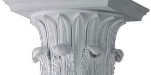 White GRC Column Base