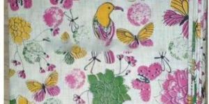 Flower Screen Printed Fabric