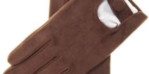 Plain Driving Leather Gloves