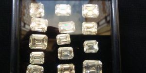 White Moissanite Fancy Cut Diamond