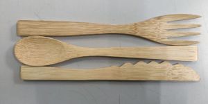 Reusable Ecofriendly Bamboo Fiber Cutlery