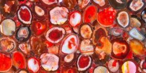 Red Agate Semi Precious Stone Slab