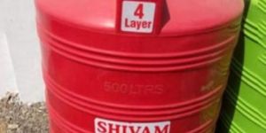 Red Plastic Water Tank