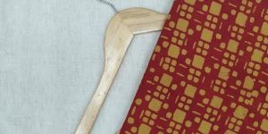 BFTDBU29 Geometrical Handcrafted Dabu Fabric