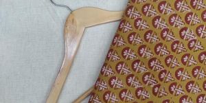 BFTDBU7 Geometrical Handcrafted Dabu Fabric