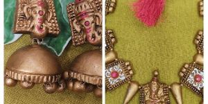 Ganesha Intricate Terracotta Jewellery