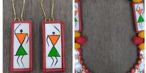 Terracotta without Painted Warli Art Jewellery
