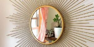 Sunburst Wall Hanging Mirror