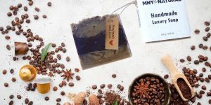 coffee shea butter anti-aging handmade soap bars